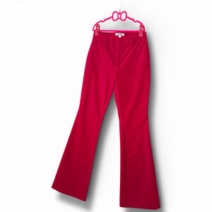 Steve Madden Harlow Pant Pink Velvet Flare Pants XS